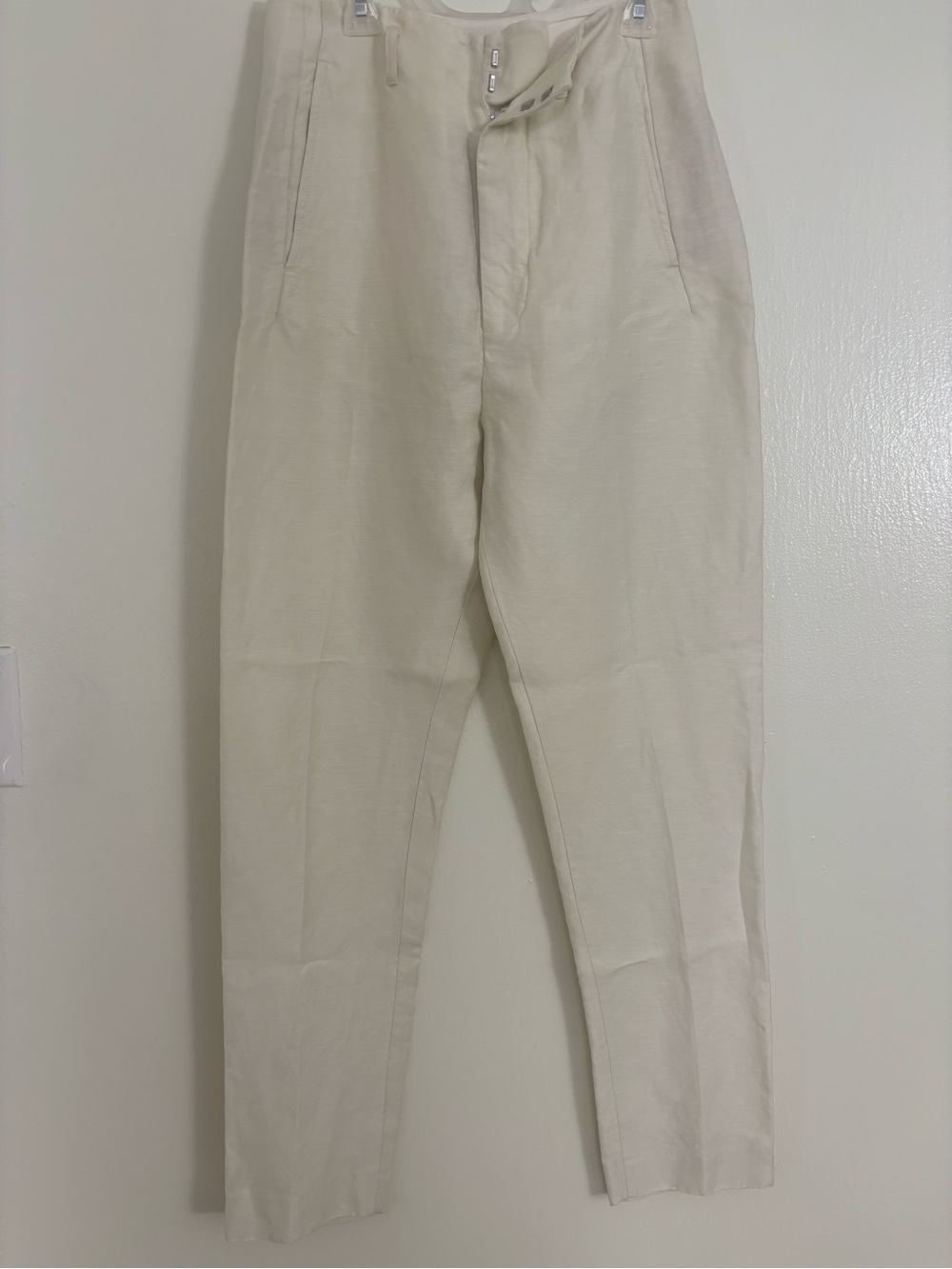 Cream Casual Tapered Pants
